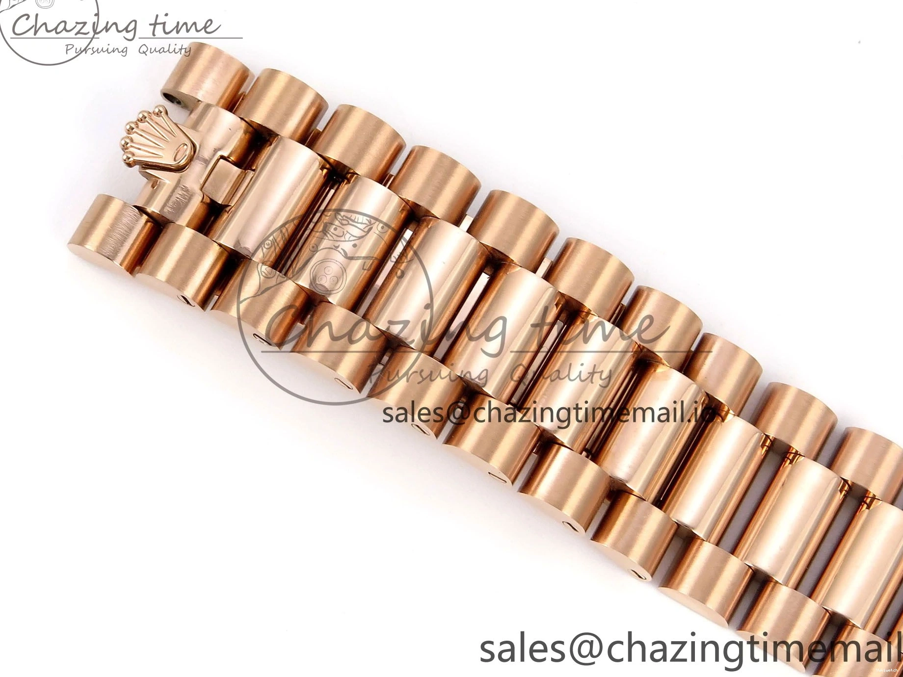 President Markers 228235 Edition Dial on Best Date Blue Bracelet Day VR2836 Diamonds Bezel QF Crystal 40 RG 1:1 0520